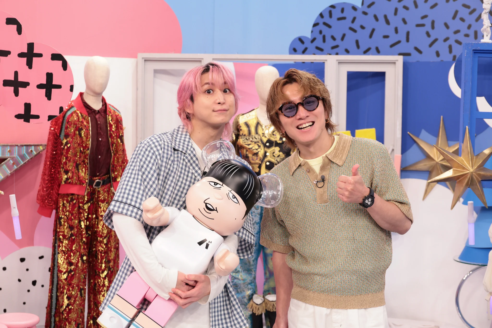 o2b2様 すのチル 服 ミュージックデイ 着用 ブルー衣装 佐久間大介