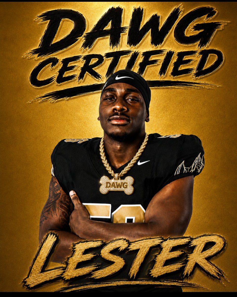 bigchris_1226's tweet photo. Lamont Lester is a Certified Dawg 4 Tackles 1 Assist  3 Sacks 🦬🔥 https://t.co/vOZIR4gpzY