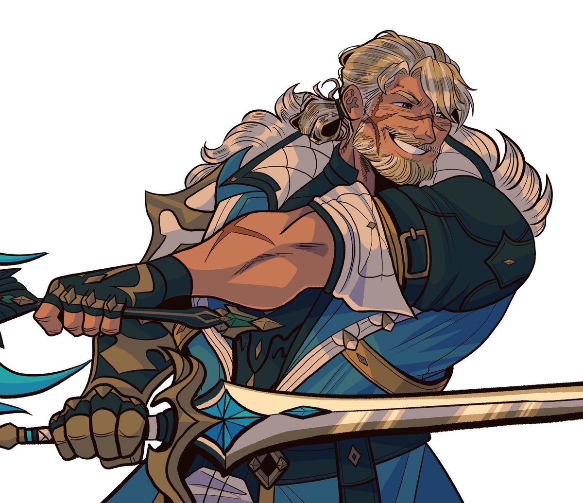 Leon1234554321's tweet photo. I really like Varka as a whole, I really do, but I kinda feel Hoyo's ways placed some limitations on him, so I took some liberties by making a "what if" scenario where he is older
So I got these 2 talented artists to make my dream look, so huge thanks!
🎨 @Snapperoni &amp; @ErrorofZ https://t.co/ixkqznAGdc