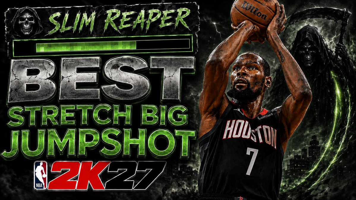 bjayfromthek's tweet photo. “BEST” JUMPSHOT FOR CENTERS ON NBA 2K27! BIGGEST GREEN WINDOW JUMPSHOT 100% #nba2k #nba2k27 #nba2kcommunity #fyp Y’ALL TUNE IN!

https://t.co/zEhUavB1yi https://t.co/CwtC9PcPA8