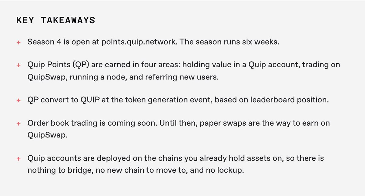 mdlabibbiswas6's tweet photo. Good morning  🤍
@quipnetwork  Season 4 is now live, and there’s more than one way to earn Quip Points.

You can earn points by holding value in your Quip account, trading on QuipSwap, running a node, and referring new users.

What caught my attention is how Quip is approaching the quantum transition from both sides.

Existing assets can be protected with post-quantum signatures, while the compute layer brings both quantum and classical computing together.

The goal is pretty clear: prepare for a quantum future before it becomes a security problem.

@quipnetwork