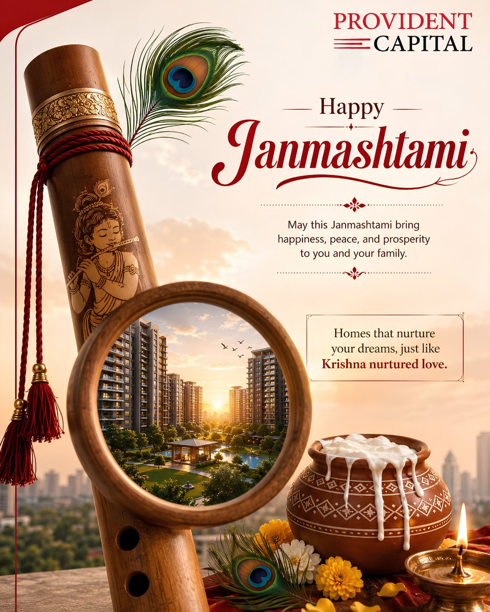 providencapital's tweet photo. May the divine wisdom of Lord Krishna guide us towards the right decisions, the right path, and a future filled with prosperity. 🦚����

✨ Happy Janmashtami! Jai Shri Krishna! ✨

#Janmashtami #Janmashtami2026 #JaiShriKrishna #Krishna #HappyJanmashtami https://t.co/tjXguZJFQM