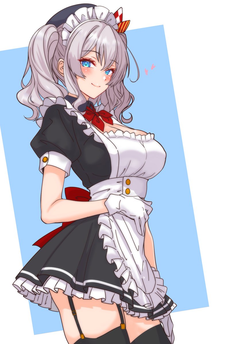sakamalh's tweet photo. 「何なりとご命じ下さい、うふふっ💕」
お昼の再掲ﾒｲﾄﾞｶｼﾏﾁｬﾝ https://t.co/frsZPHV9I0