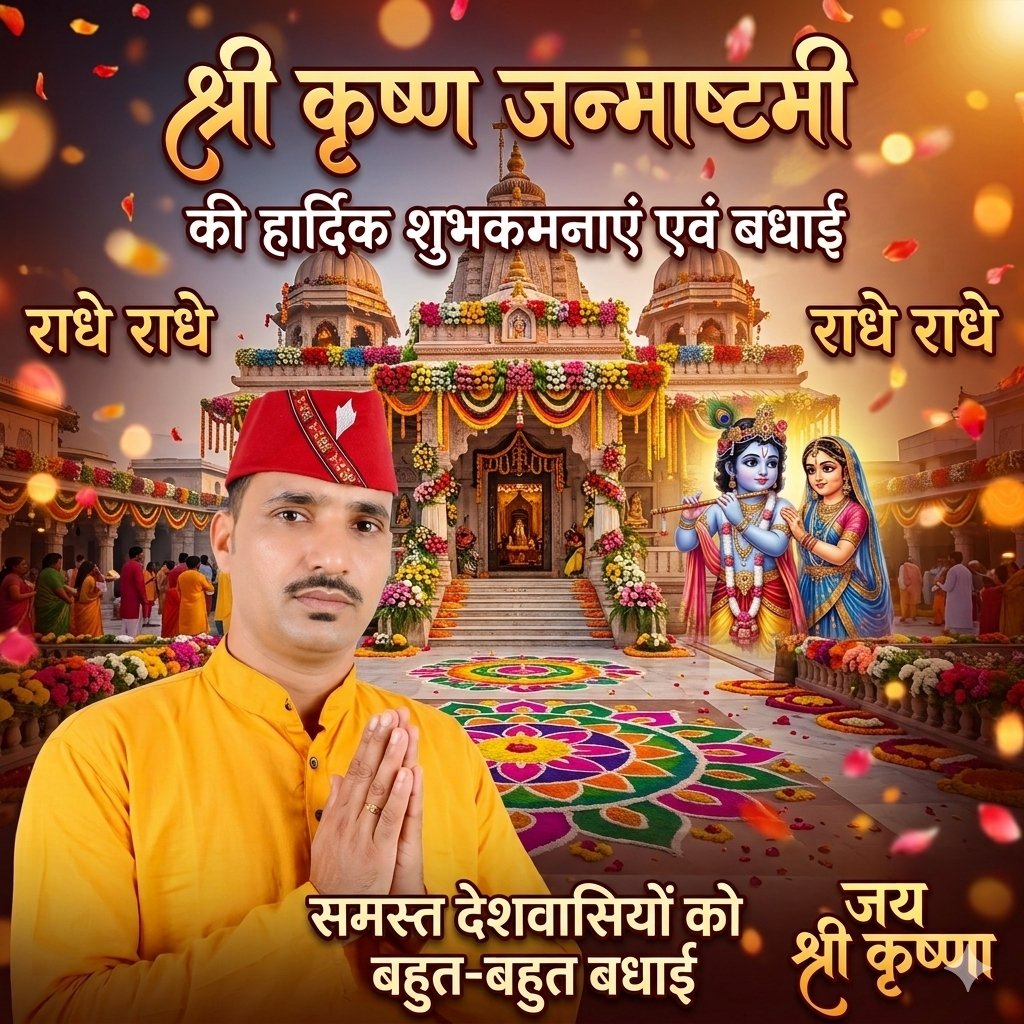 mahenderbadoni4's tweet photo. भगवान श्री कृष्ण की कृपा से आपके जीवन में प्रेम, शांति और समृद्धि हमेशा बनी रहे।" 
"श्री कृष्ण भगवान की बांसुरी आपके जीवन में मधुर संगीत और आनंद लेकर आए। आपको और आपके परिवार को श्री कृष्ण जन्माष्टमी की हार्दिक शुभकामनाएं महेन्द्र बडोनी🚩🙏🌹 https://t.co/GOXnL2FXFG