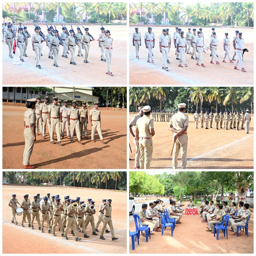 SPTumkur's tweet photo. ತುಮಕೂರು ಜಿಲ್ಲಾ ಪೊಲೀಸ್ ಕವಾಯತು ಮೈದಾನದಲ್ಲಿ ವಾರದ ಕವಾಯತನ್ನು ನಡೆಸಿ ತುಕಡಿಗಳಿಂದ ಗೌರವ ವಂದನೆ ಸ್ವೀಕರಿಸಿ, ತುಕಡಿಗಳ ಪರಿವೀಕ್ಷಣೆ ನಡೆಸಲಾಯಿತು. ಕವಾಯತಿನ ನಂತರ ಅಧಿಕಾರಿ ಮತ್ತು ಸಿಬ್ಬಂದಿಯವರುಗಳ ಕುಂದು ಕೊರತೆ ವಿಚಾರಿಸಲಾಯಿತು. #TumakuruDistrictPolice #WeeklyParade #ParadeInspection #DarParadeGround #Grievances
@venkatashok
@KarnatakaCops