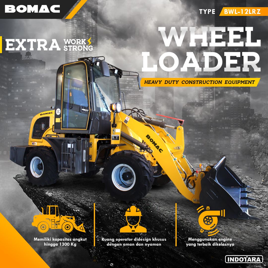 indotarapersada's tweet photo. Bomac Wheel Loader BWL-12RZ
.
.
.
.
#indotara #ptindotara #ptindotarapersada #indotarapersada #bomac #wheelloader #heavyduty #wheelloaders #heavymachinery #loader #jualwheelloader #heavyequipmentoperator #jualalatberat #excavating #excavator #heavydutyconstruction https://t.co/CVLCTLIaVJ