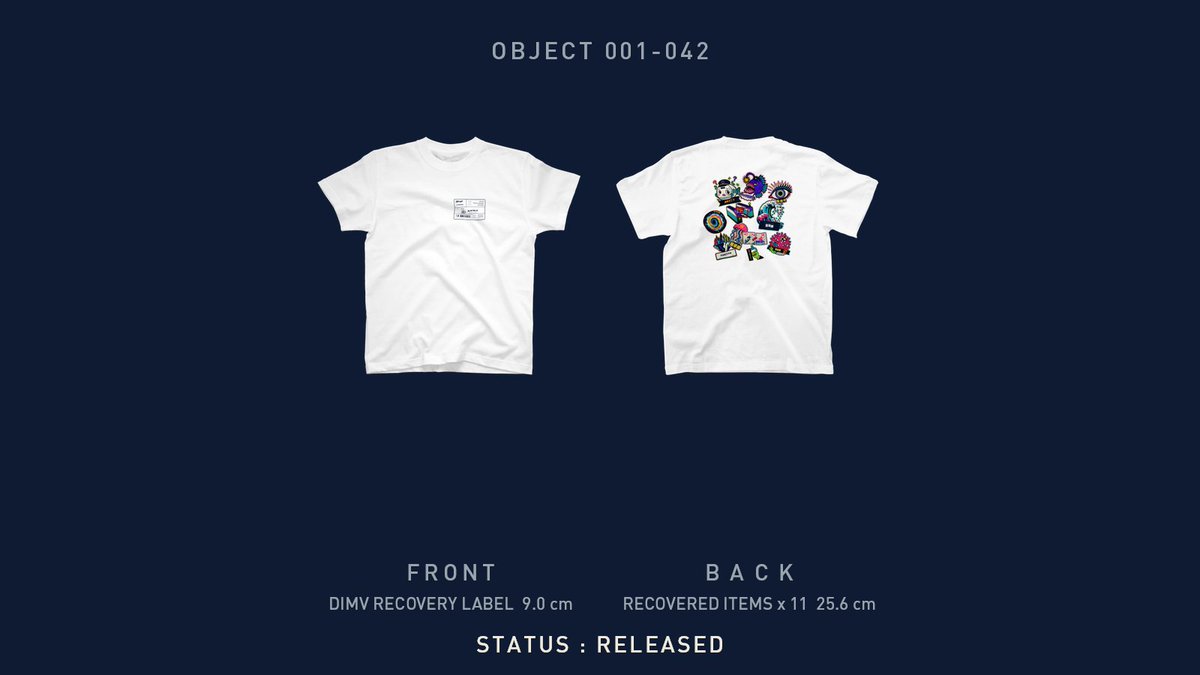dimv_archive's tweet photo. STATUS : RELEASED
OBJECT 001-042
海上地下鉄公社
回収・調査を終了した対象物について、
払下処理を開始しました。
FRONT
└ DIMV 回収管理ラベル
BACK
└ 現地で確認されたステッカー群
RETURN : IMPOSSIBLE
▼ 払下窓口
［https://t.co/tt9v8UzROE］

#suzuri https://t.co/o8zBWMSxRM