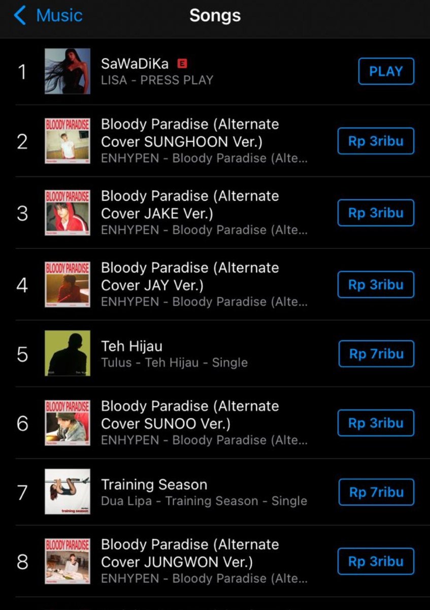 CREW_LISANESIA's tweet photo. SaWaDika by Lisa debuted at #1 in itunes Indonesia 🇮🇩

SAWADIKA OUT NOW #LISA_SaWaDiKa https://t.co/VanNjijatO