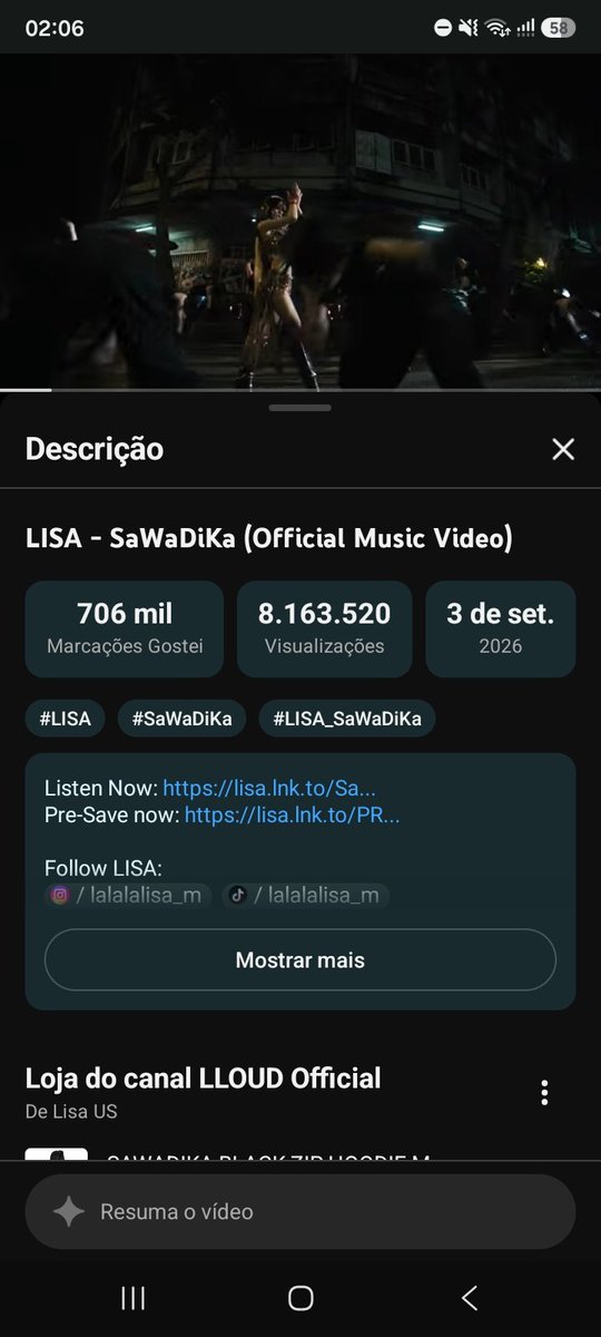 forever_7489's tweet photo. Já passamos da meta de 24h #LISA_SaWaDiKa https://t.co/W1gBDQgoXQ