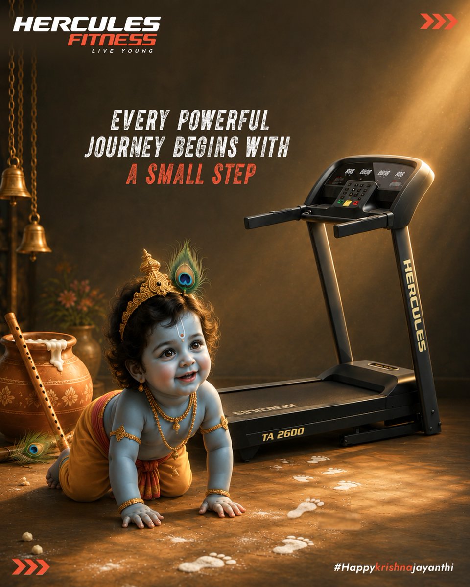HerculesFitIN's tweet photo. Every journey starts with one small step.

This Krishna Jayanthi, take that step towards a stronger, healthier you.

#HerculesFitness #KrishnaJayanthi #FitnessMotivation #StrongerIndiaEveryday https://t.co/ChseZ15tim