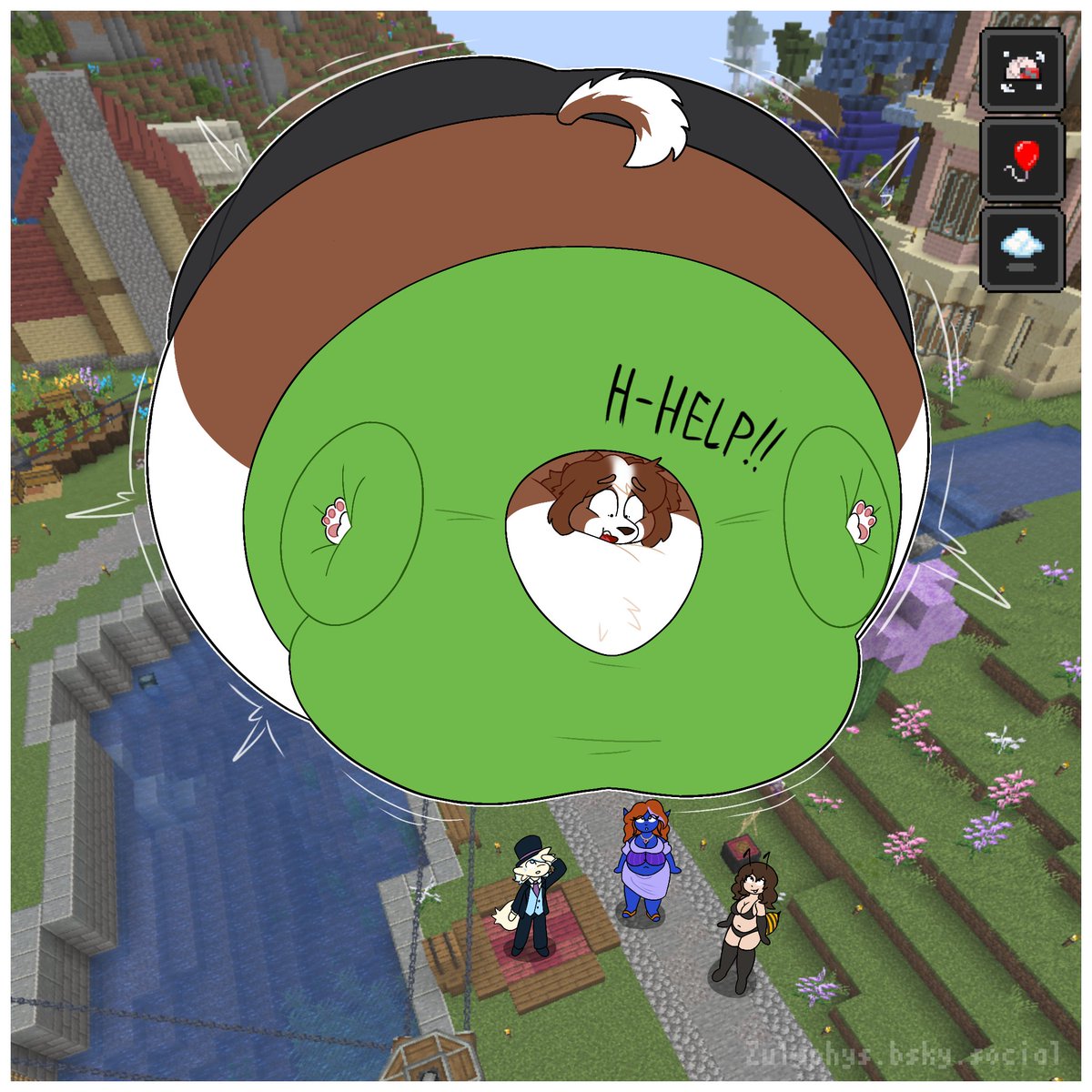 Zulephys's tweet photo. Recreation of an event on TePeS' server :3 https://t.co/B5zt5t0vqr