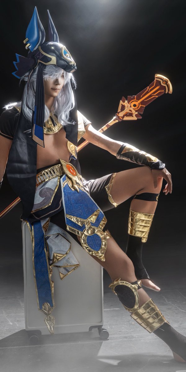 Leafyuyee's tweet photo. repost～
#GenshinImapt #genshinimpact
#cyno #cosplay https://t.co/1wOsa9vPQW