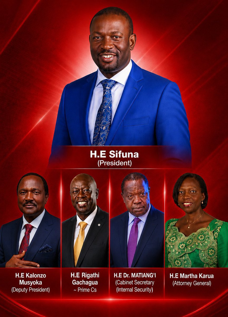 k47news's tweet photo. Forget about  Karatina, anne waiguru, security services reforms and Alex Kiprotich. 

Which between the two teams below will be able to topple Ruto from power? 

1. Sifuna President? = Retweet 
2. Matiangi President? = Like https://t.co/DBvVlbdpCR