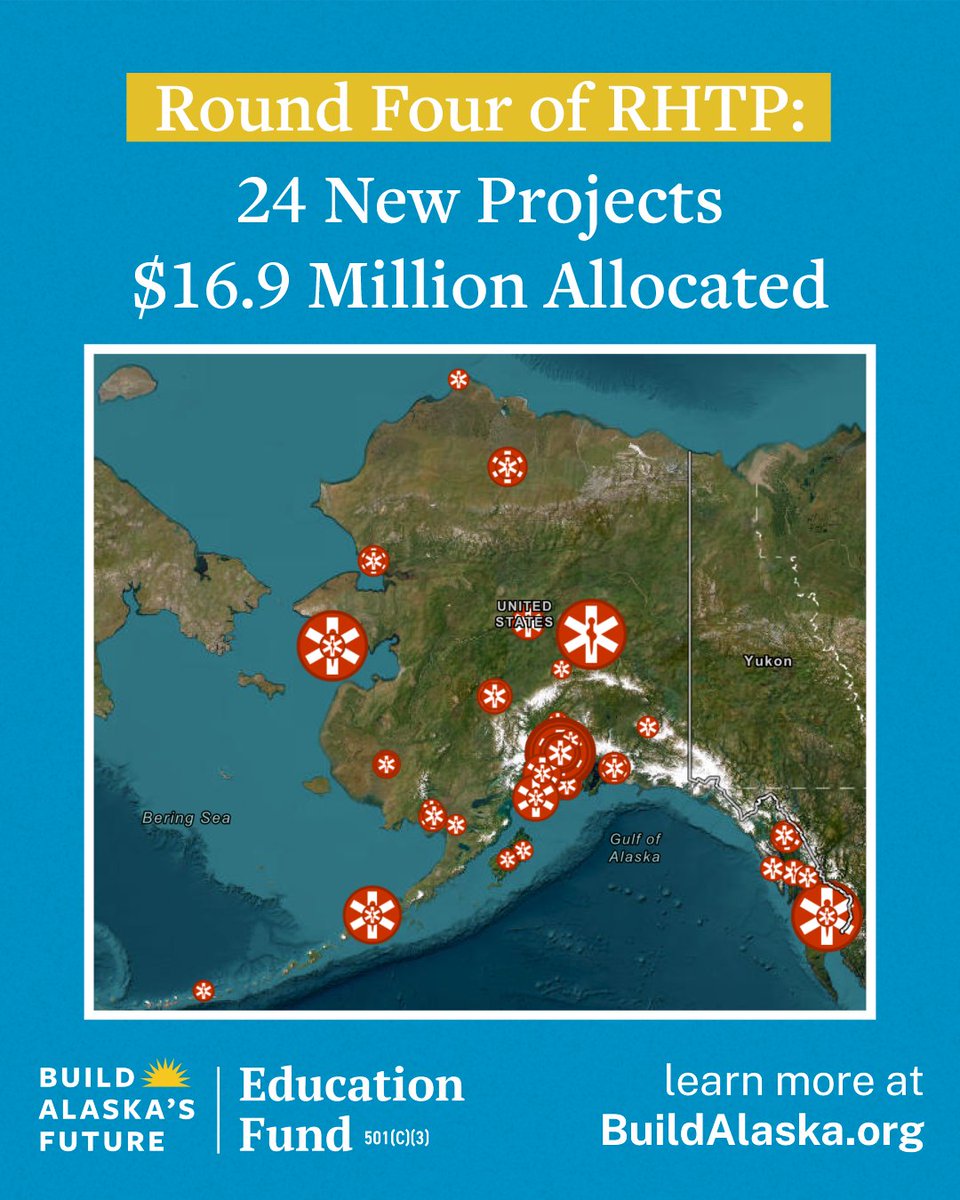 BuildAKFuture's tweet photo. Rural Health Transformation - Round 4 Announced! Check out the map at https://t.co/M91o7Scvp7. https://t.co/jEa5f9Egf3