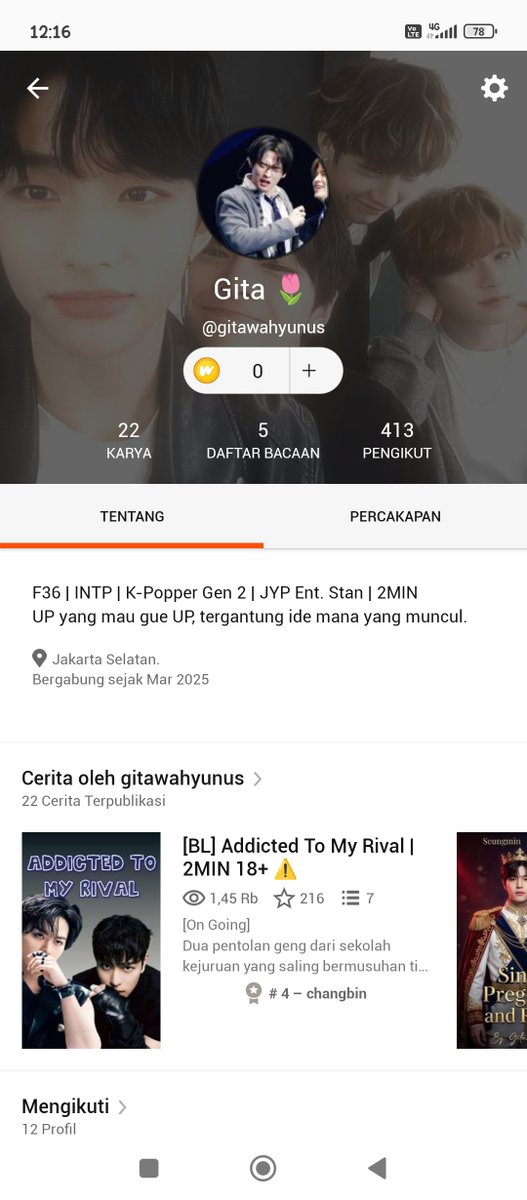 gitawahyunus's tweet photo. AU 2MIN 218+ 🔞
Seungmin Dom/Top & Lee Know Sub/Bot
Wattpad: gitawahyunus
#straykids #leeknow #lino #minho #seungmin #kimseungmin #au #wattpad https://t.co/MM9LHBRr2k