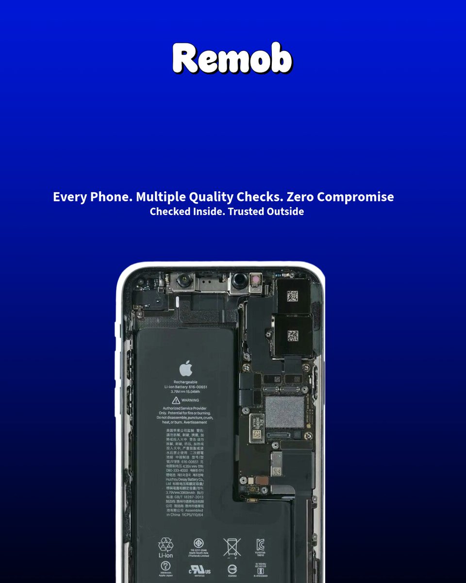 remobin's tweet photo. Every Phone. Multiple Quality Checks. Zero Compromise.
#Remob #QualityChecked #RefurbishedPhones #TrustedPhones #Smartphone #PhoneQuality #Tech #RefurbishedMobile #QualityMatters #SmartChoice #BuyWithConfidence #RemobIndia https://t.co/tSbWlzUkpE