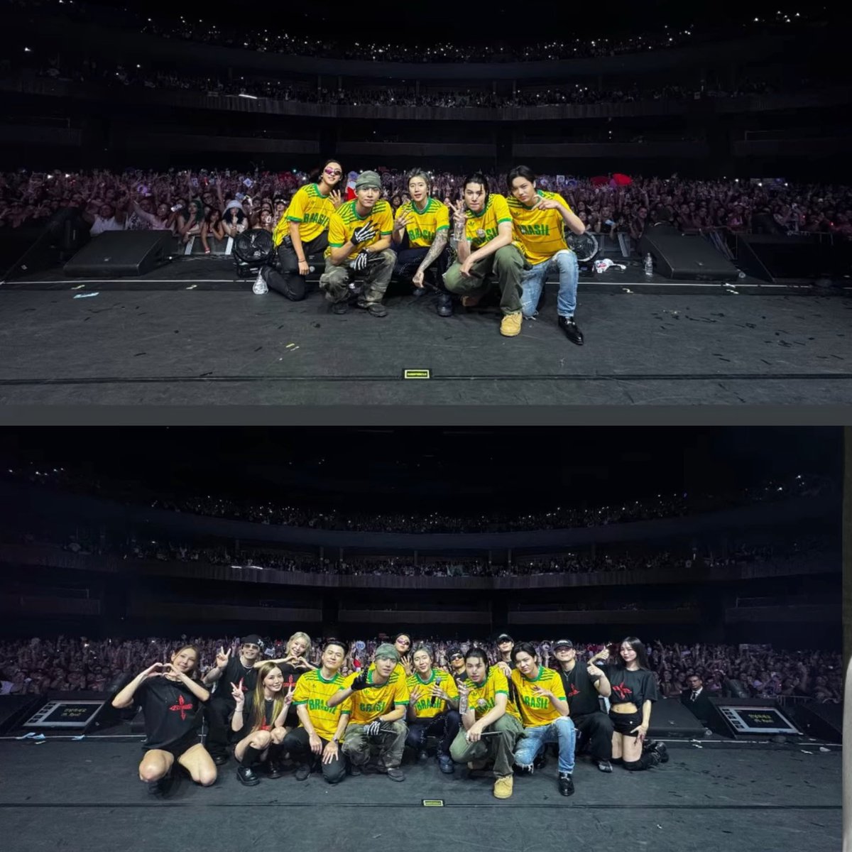 LNGSHOTGlobal's tweet photo. [INFO] LNGSHOT officially kicked off Jay Park’s 2026 Serenades & Body Rolls Tour in Brazil, joining him as special guests for the tour ❤️‍🔥

A big thank you to Jay Park for bringing LNGSHOT on the tour, and to everyone in Brazil for welcoming the boys with so much love! 🇧🇷🫶

#LNGSHOT #롱샷 #JayPark #SerenadesAndBodyRolls_In_Brasil