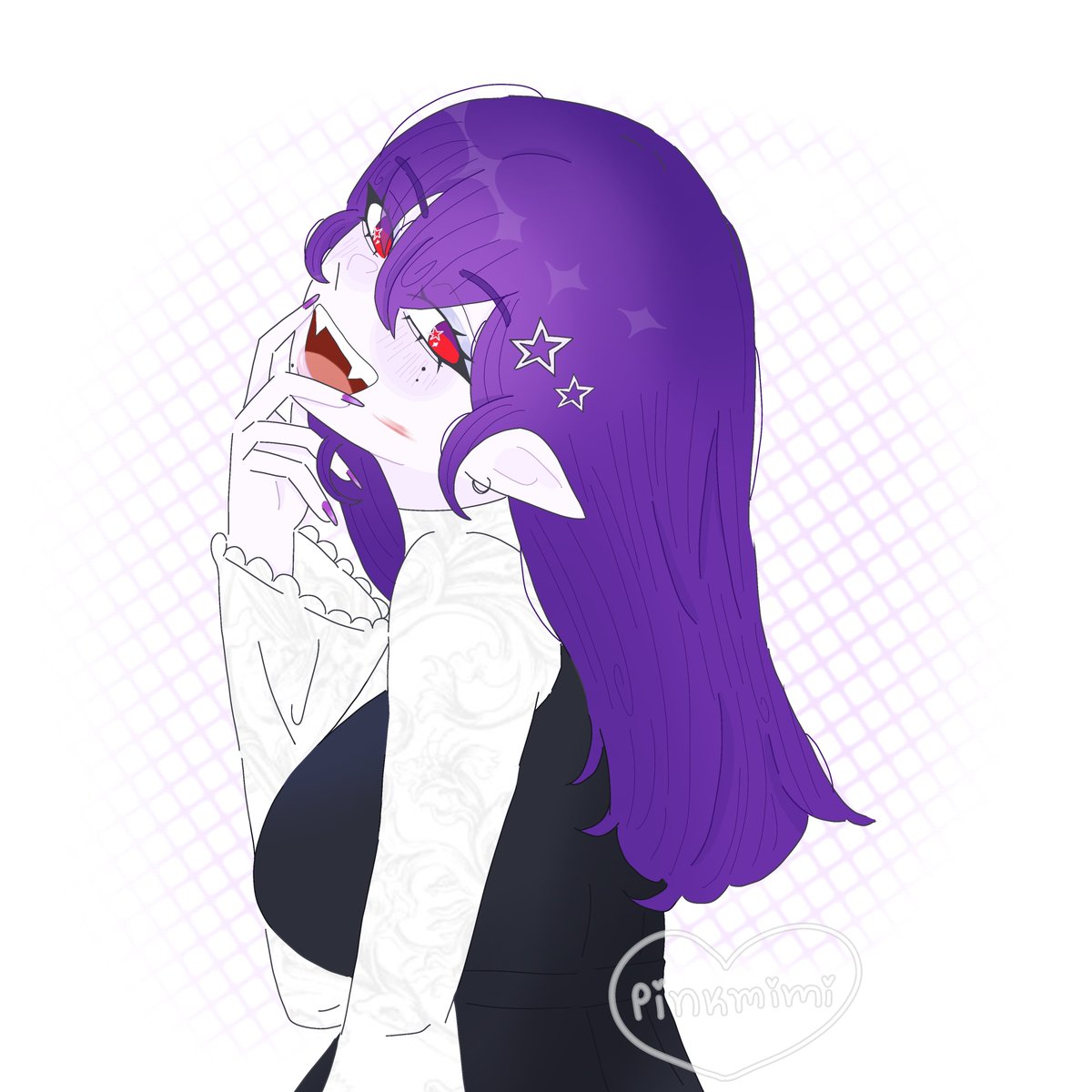 ANG3LMITY's tweet photo. menina roxa vampira da @Okumuradho porém feito por mim 😮‍💨 https://t.co/As6AMEdDTh