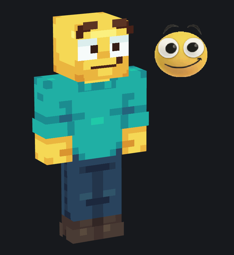 talchao's tweet photo. how i've been feeling as of late :aga: 
#minecraft #mcskin #pixelart https://t.co/PExOMrEtSg