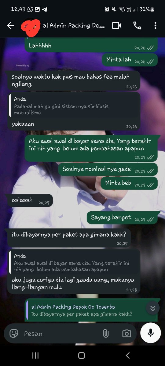 Bjuneestuff's tweet photo. Ada admin packing 1 lagi dom depok.  Dan ternyata dia belum dibayar sama sekali sama si Arni. Dari awal packing. Sampe anaknya mau nagih gak enak soalnya gak ada omongan sama sekali https://t.co/59sX84apzU