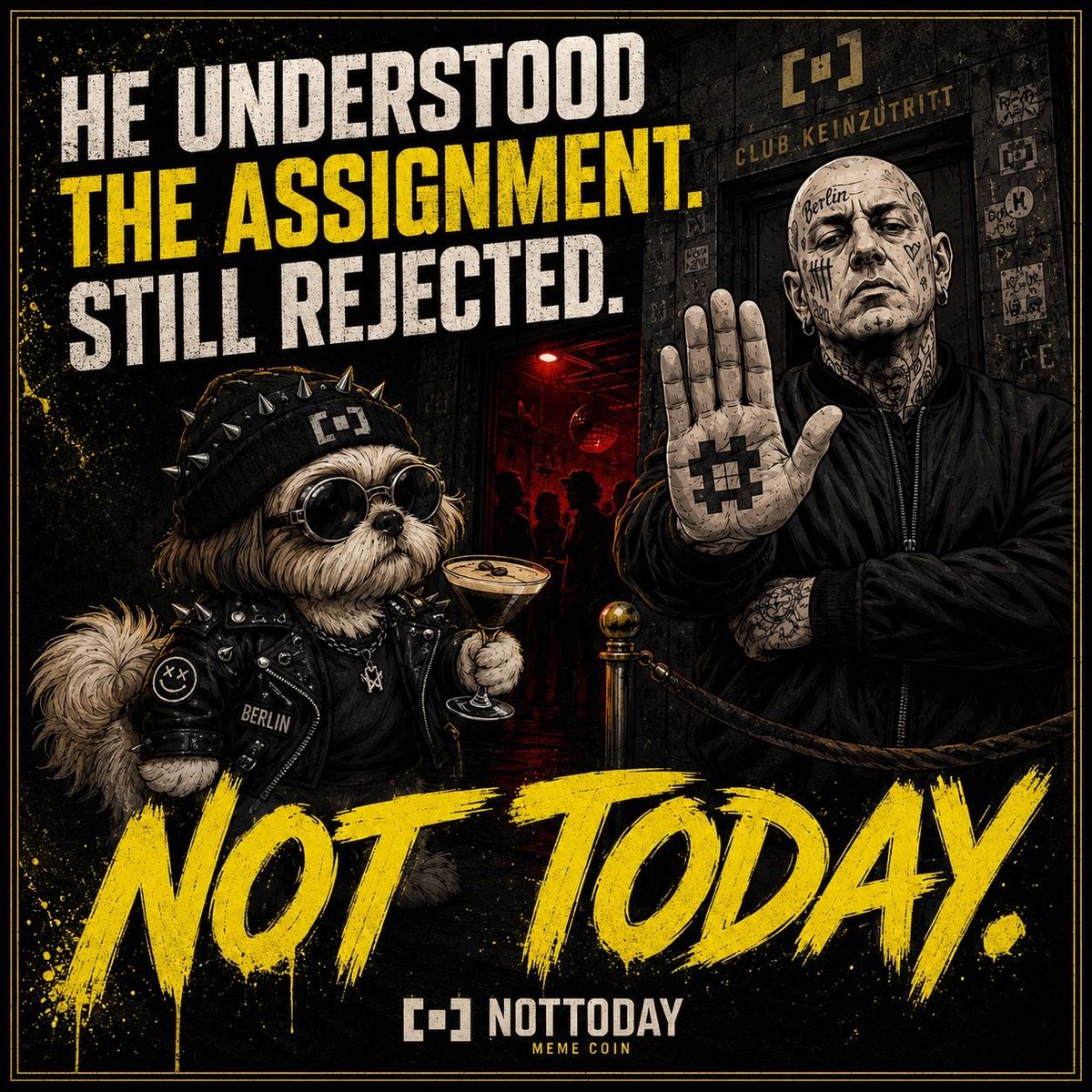 NotToday_Coin's tweet photo. ❌UNTIL THE DOG WAITING….!!!!!!!  BUT, NOT TODAY❌

https://t.co/be7nsepBBV ♥️ https://t.co/7KRTiSSZSr