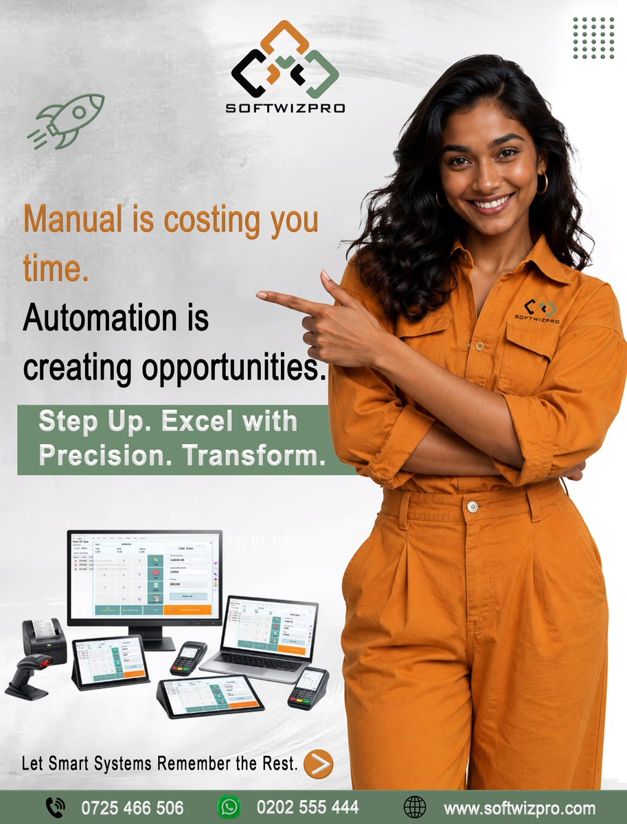 Softwizpro_ltd's tweet photo. Your business doesn't need a better memory.
It needs a better system.
Stock. Sales. Expenses. Reports.
Stop carrying them all in your head.

Let SOFTWIZPOS remember the details.

You focus on growth.
🚀 Start now. Stay ahead.

#SOFTWIZPOS #BusinessAutomation #POSKenya https://t.co/McBR0jTwea