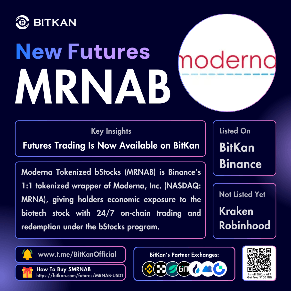 BitKanOfficial's tweet photo. π₯ New Listing: @moderna_tx #MRNAB spot trading pair is now available for trade on BitKan Crypto Exchange
$MRNAB Spot Trading Pair:
https://t.co/JHNh2NdpvE
Official #BitKan Announcement
https://t.co/p4eNPq0tfZ
Free $100 New User Sign-Up Gift:
https://t.co/41X7Ajq1D2 https://t.co/SHeWninage
