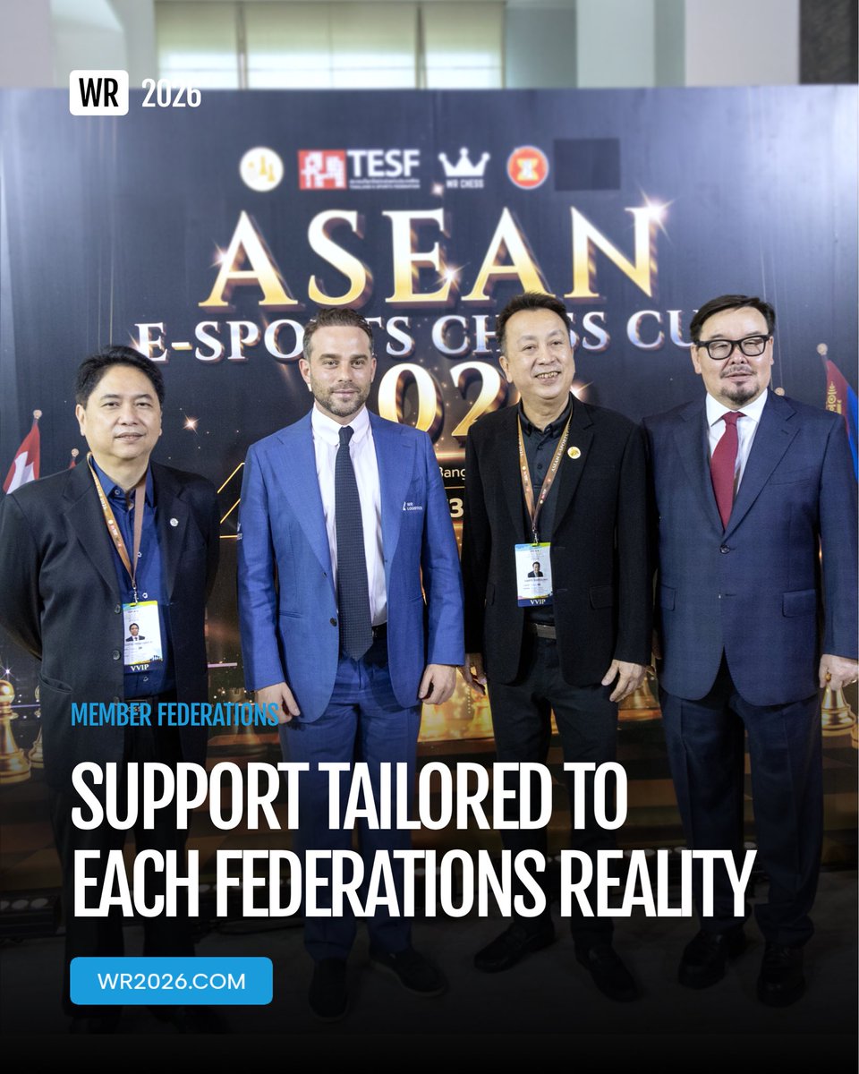 WR2026official's tweet photo. A federation with thousands of players, sponsors and full-time staff does not need the same support as a small federation run by volunteers. Treating them as if they do may be convenient for the system, but it does not help the federations.

Wadim's programme proposes a different approach: start with what each federation actually needs. For some, that may be equipment. For others, training, digital services, help securing official recognition or a long-term development plan.

That is what putting federations first should mean in practice: listening to them and providing support that reflects their reality.