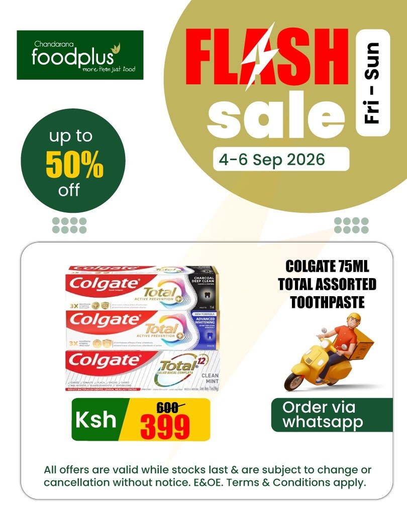 ChandaranaSuper's tweet photo. Happy new month, happy new savings! 🥳 The weekend flash offers launch early instore and online at Chandarana Foodplus. Stock your kitchen early today and win big at the start of the month! 🛍️💻 #ChandaranaFoodplus #FridayFlash #NewMonthFreshSavings #WeekendDeals #ShopOnline https://t.co/uLeaHaIIBL