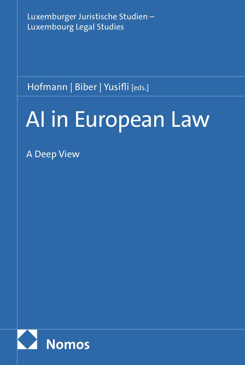 smalkalbani's tweet photo. كتاب

قراءة في القانون الأوروبي للذكاء الاصطناعي
AI in European Law: A Deep View

الكتاب يبحث في:
- هل قانون الذكاء الاصطناعي الأوروبي AI Act، قادر فعلا على حماية الناس عندما تدخل أنظمة الذكاء الاصطناعي في القرارات التي تمس حياتهم وحقوقهم؟

للتحميل
https://t.co/4A4v2ApFS6 https://t.co/QmboLDYhC9