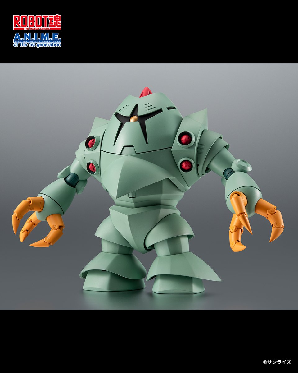 gundam_tamashii's tweet photo. 『#機動戦士ガンダム』より
「ROBOT魂 ＜SIDE MS＞ MSM-10 ゾック ver. A.N.I.M.E.」が魂ウェブ商店にて9/4 16時より受注開始！
🛒ご予約は→ https://t.co/qYXq7cwVi7

前後合計8門のメガ粒子砲や頭頂部のフォノンメーザー砲、近接戦闘用のアイアン・ネイルを備える！
#ROBOT魂 #ガンダムフィギュア https://t.co/SGS0CNuwqY