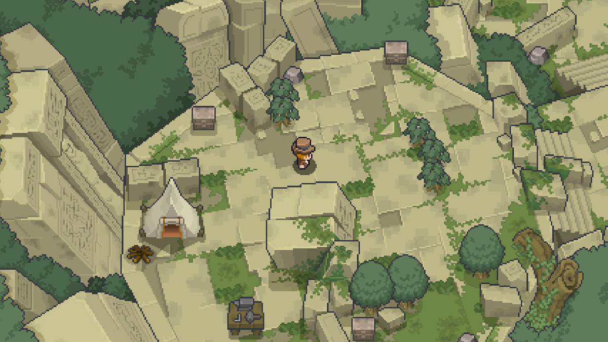 game_start_llc's tweet photo. 遺跡を探索し
秘宝を見つけ
博物館に展示する
ドット絵アクションゲーム開発中
応援よろしくお願いします！
#pixelart #indiegame https://t.co/XLAsESpoc5