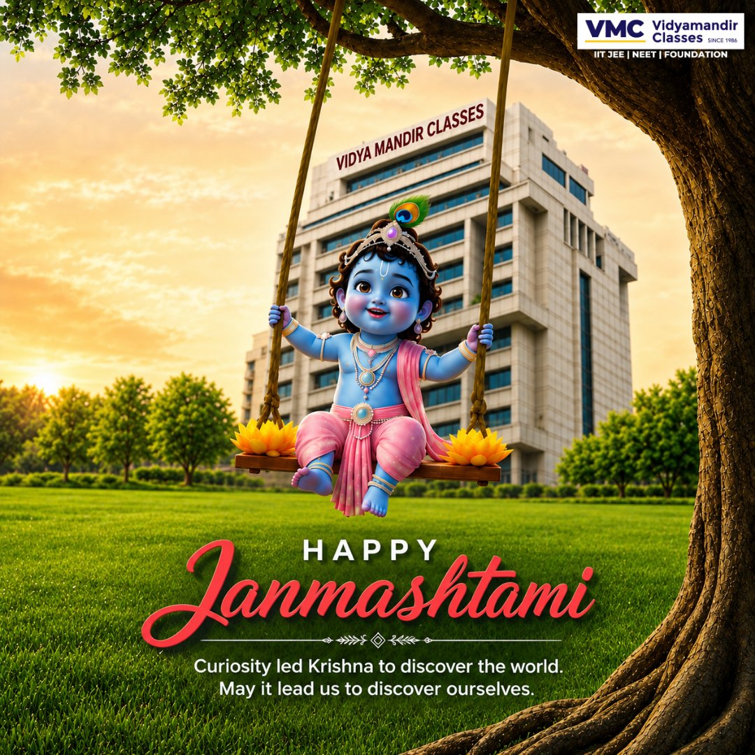 VmcLearning's tweet photo. Curiosity led Krishna to discover the world. 💙
May it lead every young mind to discover their own potential.
This Janmashtami, let’s celebrate the spirit of curiosity, learning, and self-discovery. 🦚

Wishing you and your family a Happy Janmashtami! 🙏 https://t.co/S1ZnXA3TTZ