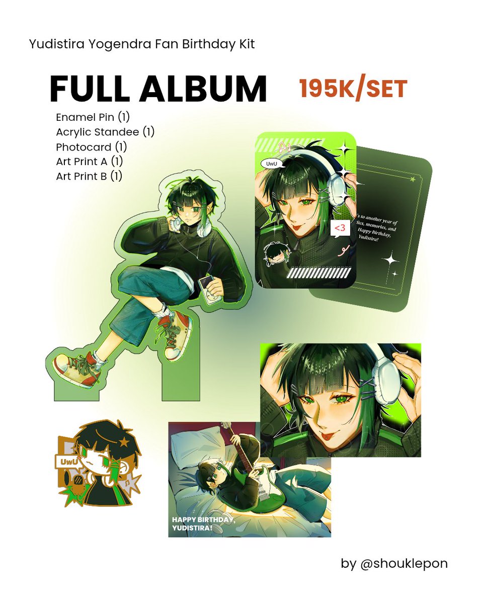 shouklepon's tweet photo. ♡ &amp; ↻ appreciated!

🎧 YUDISTIRA IN STEREO — Birthday Kit PO + GIVEAWAY by @shouklepon

Press play and celebrate Yudistira’s special day with a little collection inspired by music &amp; moments that make it special. ✦₊˚

🗓 4–10 Sept 2026
🛒 https://t.co/mSD2y93wky

GA info ↓↓ https://t.co/3D4UG5aAVp
