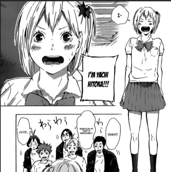 shobioberry's tweet photo. yachi didn’t know the first thing about volleyball but she stepped out of her comfort zone and worked hard to become the manager she felt krsn deserved and found herself her own little family with the boys and kiyoko in the process ☹️💗 https://t.co/QqV0yieGqD