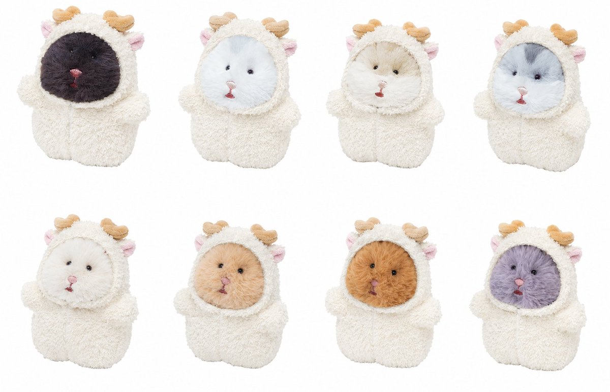 vgvd's tweet photo. ⋱🐹はむにぎり新商品！🐹⋰
来年の干支のひつじ着ぐるみチャームが登場！🐑

予約受注は2026年09月11日10時 まで⏰
▷https://t.co/plX5vIeOW5

もこもこ姿がたまらない☁
#もっちりはむにぎり #はむにぎり https://t.co/M7PORupG3Q