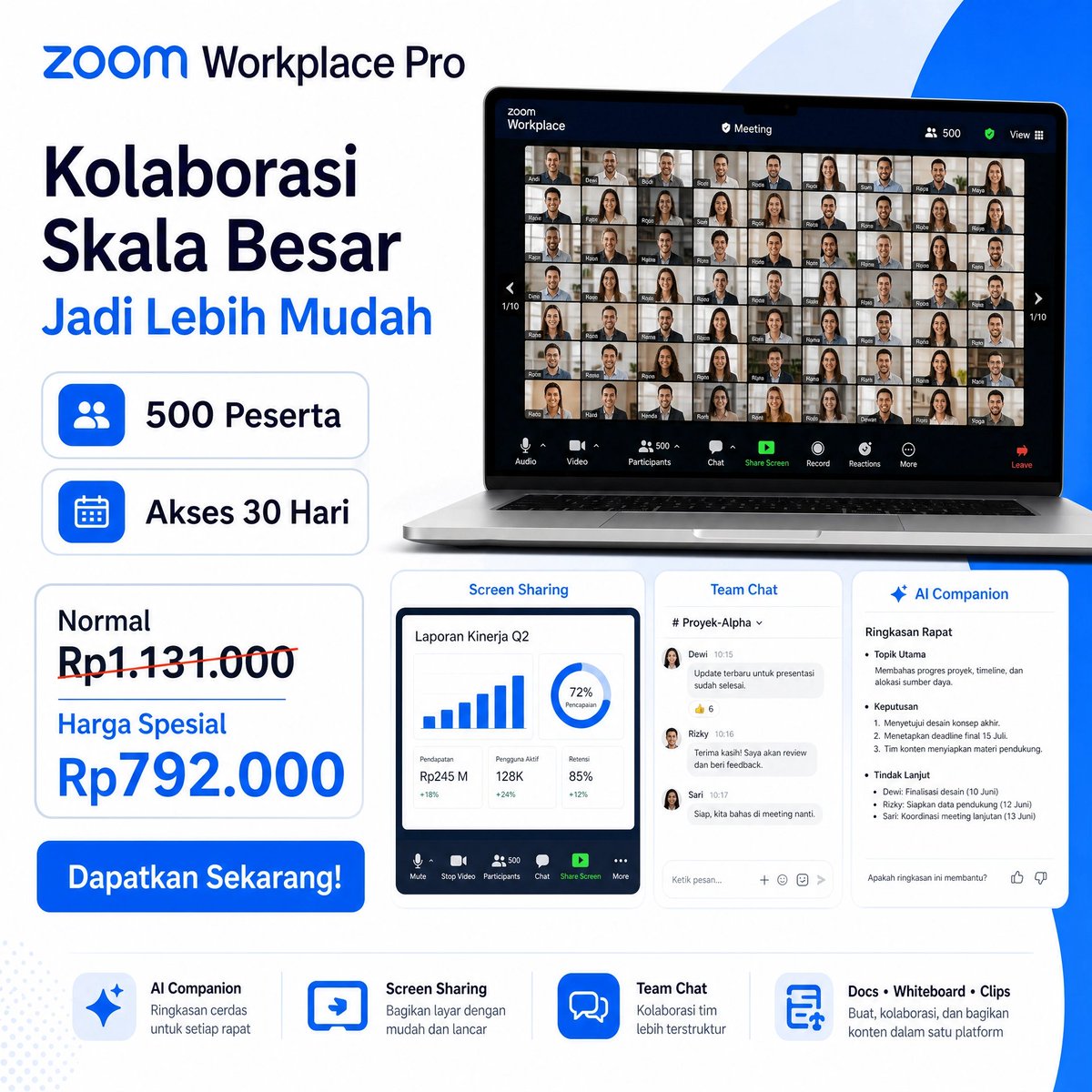 digitaleidn's tweet photo. Punya Layanan Komunikasi yang Memadai itu Investasi Penting Banget buat Produktivitas Harian. Meeting Tanpa Batas, Fokus Diskusi tanpa dikejar-kejar waktu limit.

Saatnya UPGrade Zoom Kamu disini!

#AkunPremium #ZoomPro #RemoteWork https://t.co/QbxnDl4LEm