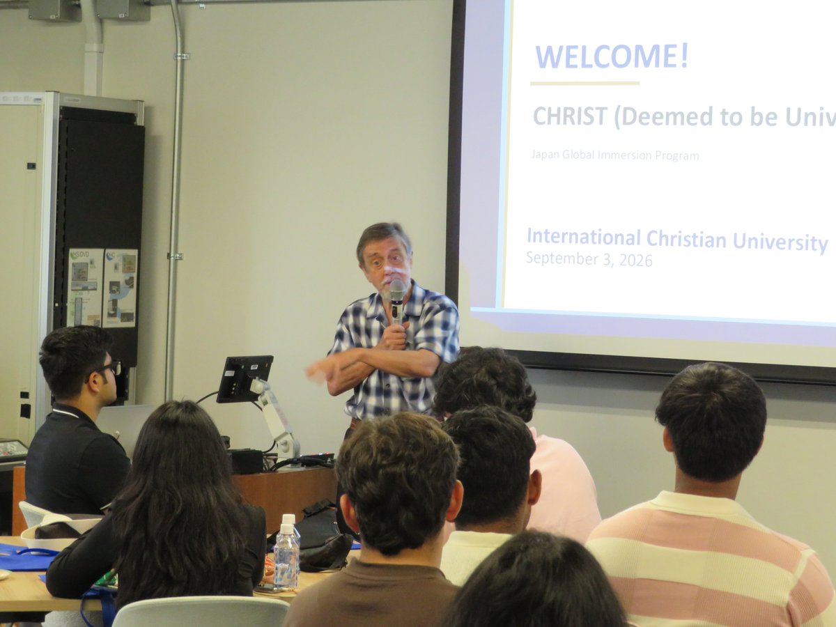 ICU_SLC's tweet photo. We were delighted to welcome a group of 41 faculty members and students from Christ (Deemed to be University) in India to ICU!

We look forward to strengthening our partnership through future service-learning initiatives and continuing to build connections across borders. https://t.co/hL3ykFTCrR