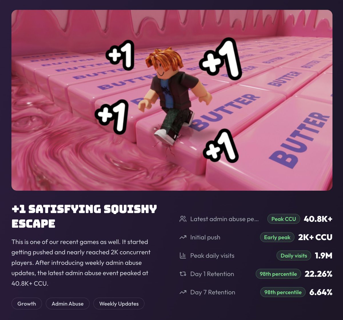 NiteGamesLab's tweet photo. Looking for more games to invest in! 🤑🚀

discord: fastlocks
#Roblox #RobloxDev #RobloxDev https://t.co/HlJ9LhlF8W