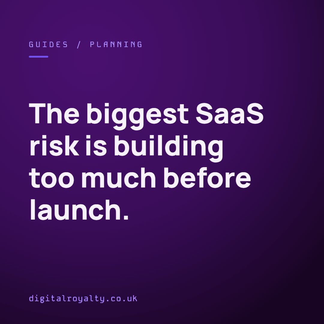 digitalxroyalty's tweet photo. Most failed SaaS products didn't build too little before launch. They built too much.

https://t.co/BurgkC4gp6 https://t.co/MelIE9PFjq