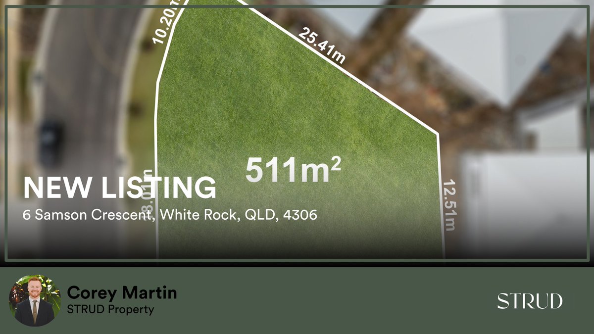 CoreyMartinRE's tweet photo. 📍 6 Samson Crescent, White Rock, QLD, 4306

My latest listing on RateMyAgent.

https://t.co/voOSkj88RH

...
#ratemyagent #realestate #STRUD_Property https://t.co/8clYxNXfof