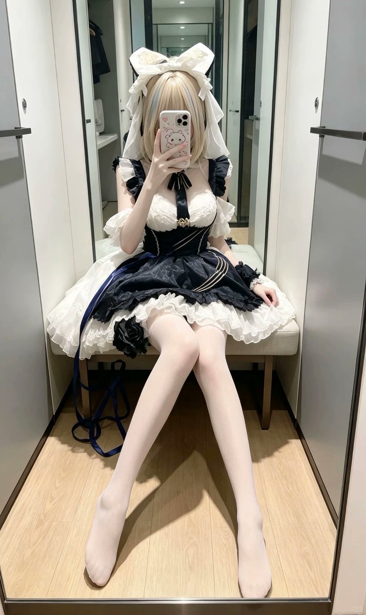 wuyouhm's tweet photo. 镜子把走廊拉得很长，我只负责慢慢换姿势。
四张里，你的视线最后停在哪一张？

#cosplayㅤㅤㅤㅤㅤㅤㅤ https://t.co/VKscW0P58c