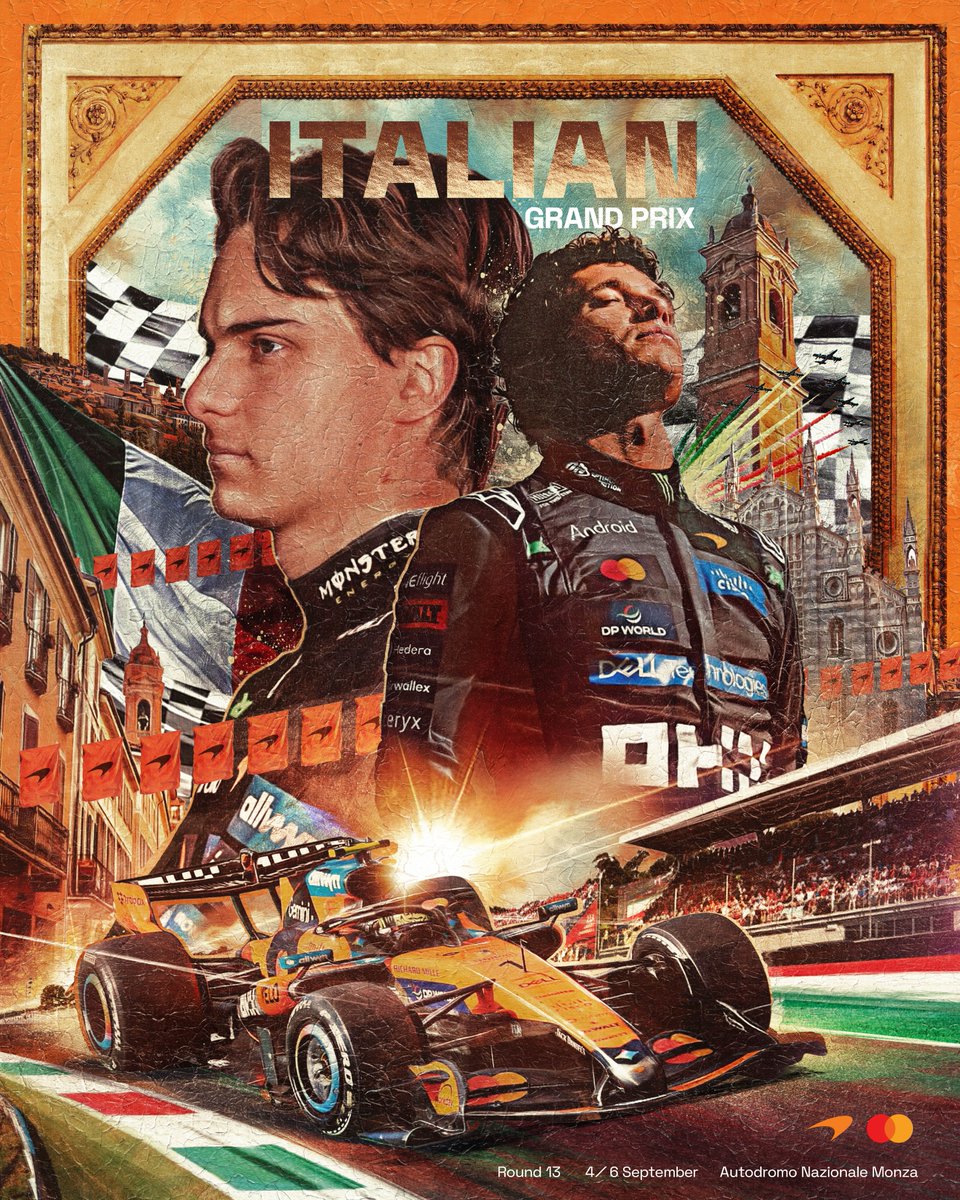 McLarenF1's tweet photo. Ciao Monza 🤝

#McLarenF1 | #OKXxMcLarenF1 | #ItalianGP 🇮🇹 https://t.co/ZQMcKmxWdU