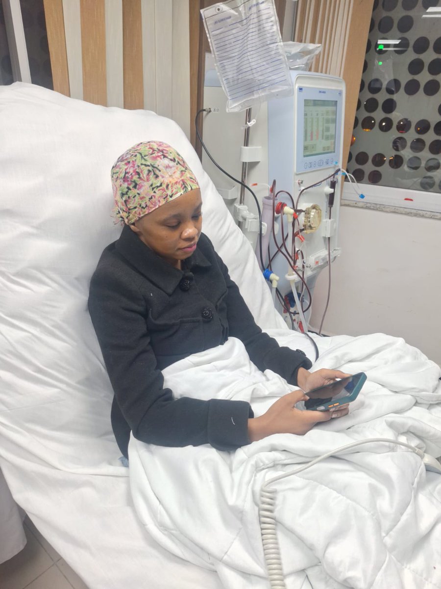 _marywanjiku's tweet photo. I'm writing this from my dialysis chair, phone in hand, because even here, even now, I have to keep showing up. 😭😭
There's no version of this fight where I get to rest and hope things work out on their own.😭
Tomorrow is my Harambee. 
Tomorrow could determine whether my life changes.

We are at KES 939,906 right now, closer than I have ever been to a number that once felt impossible.
But I won't lie to you, I need more. 
I need Kenyans on X, well wishers, people of good will, to come through for me one more time.

I have no other option than to keep begging, keep asking, keep believing that someone out there hasn't given yet but will, tonight or tomorrow. 
If that's you, please don't wait any longer. 
If you've already given everything you can, please share this one more time
Tomorrow needs every voice.

Phone: +254795526072  (Mary Githinji)
Mchanga: https://t.co/FP9wq7Uq3N