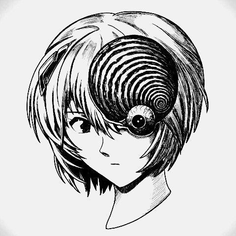EvangelionShots's tweet photo. Rei x Uzumaki https://t.co/yY9VbjwSup
