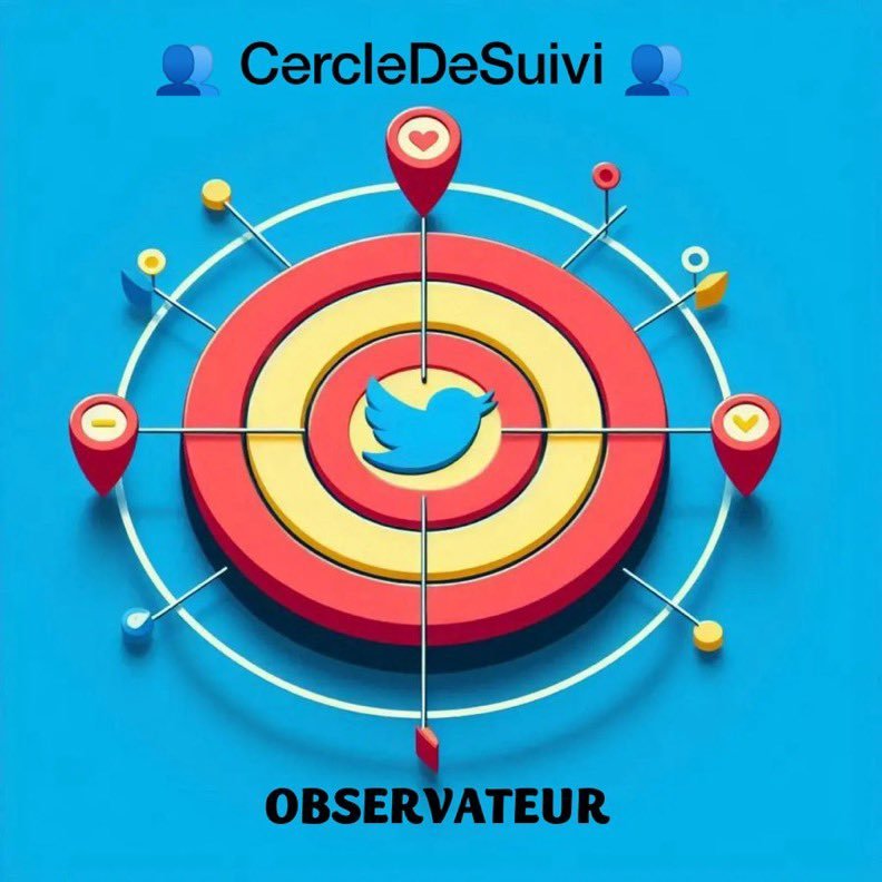 Observateur_X's tweet photo. 👥 CercleDeSuivi 👥

  - Ici, on se suit en retour

✍️ Tu entres dans le cercle, tu suis, on te suit en retour.

 🪐un mouvement de croissance mutuelle

#OnSeSuit ✈️
#OnSeSuit. ✈️ https://t.co/qKtGcRUlo1