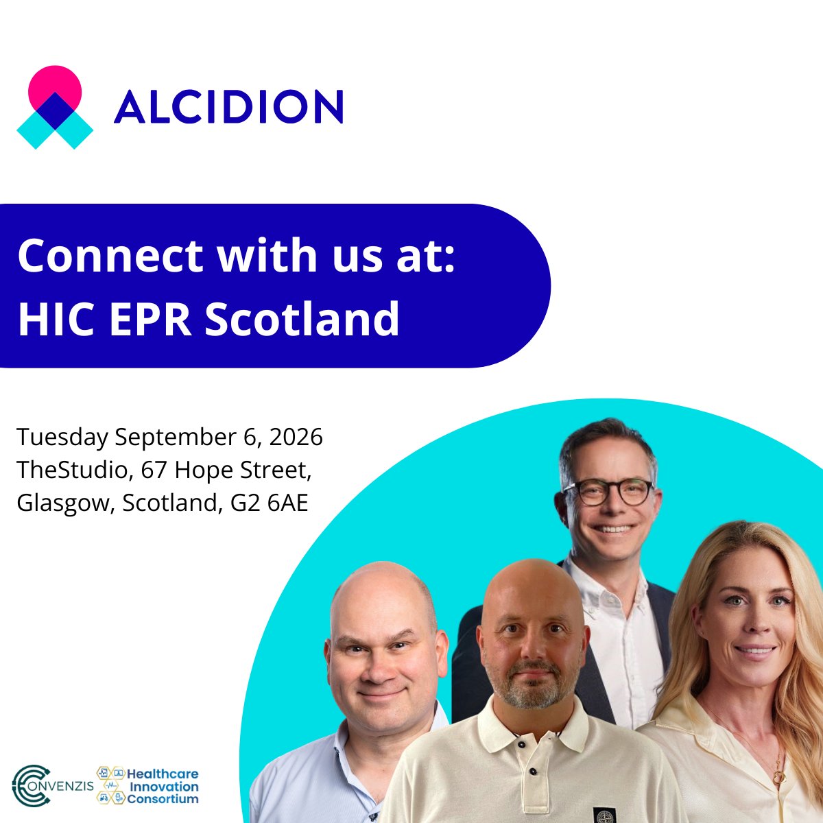 alcidion's tweet photo. A packed agenda awaits us next week at EPR Scotland.
➡️Come meet the Alcidion team on the day, or reach out to us at https://t.co/JxJNGVJLZ2
#EPRScotland #NHSScotland #NHStech #digitalhealth #healthtech #MiyaPrecision #Miya #Alcidion https://t.co/LFPT9gHQ4W