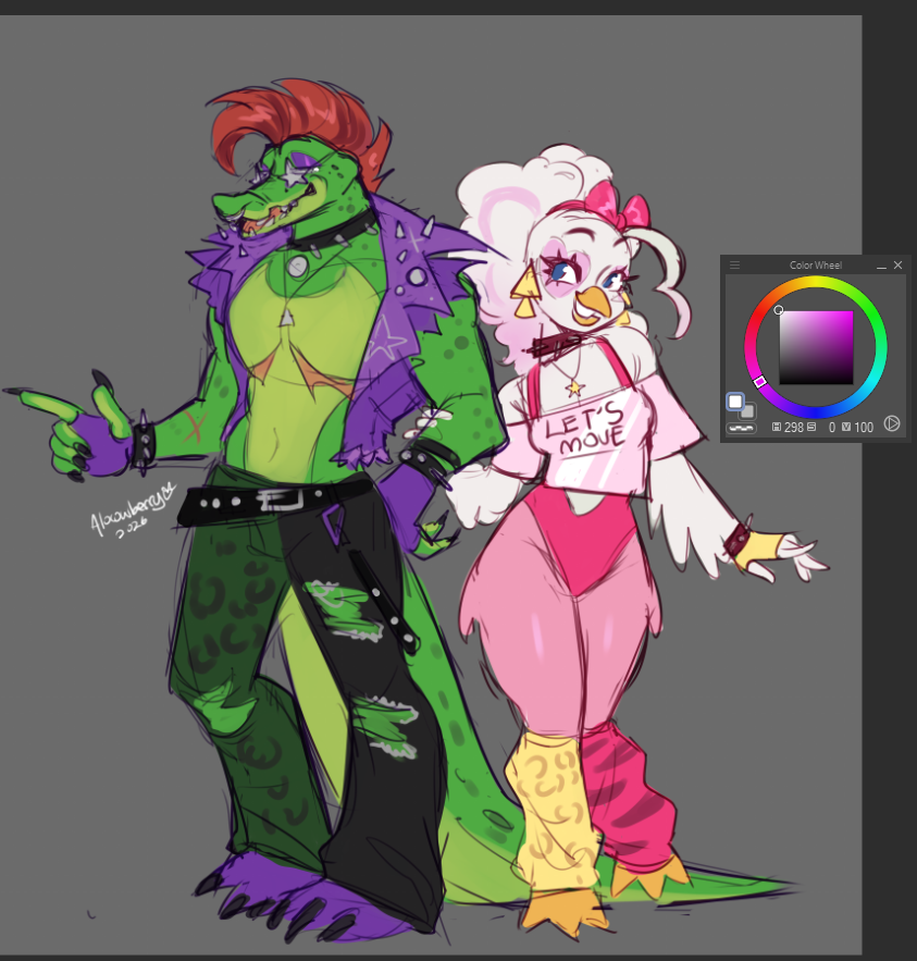 alocowberry's tweet photo. these animatronics (in particular) get a bit quirky at night...

[ #fnaf #art #fnafsecuritybreach #montica ] https://t.co/PiQ7ZcBtKt