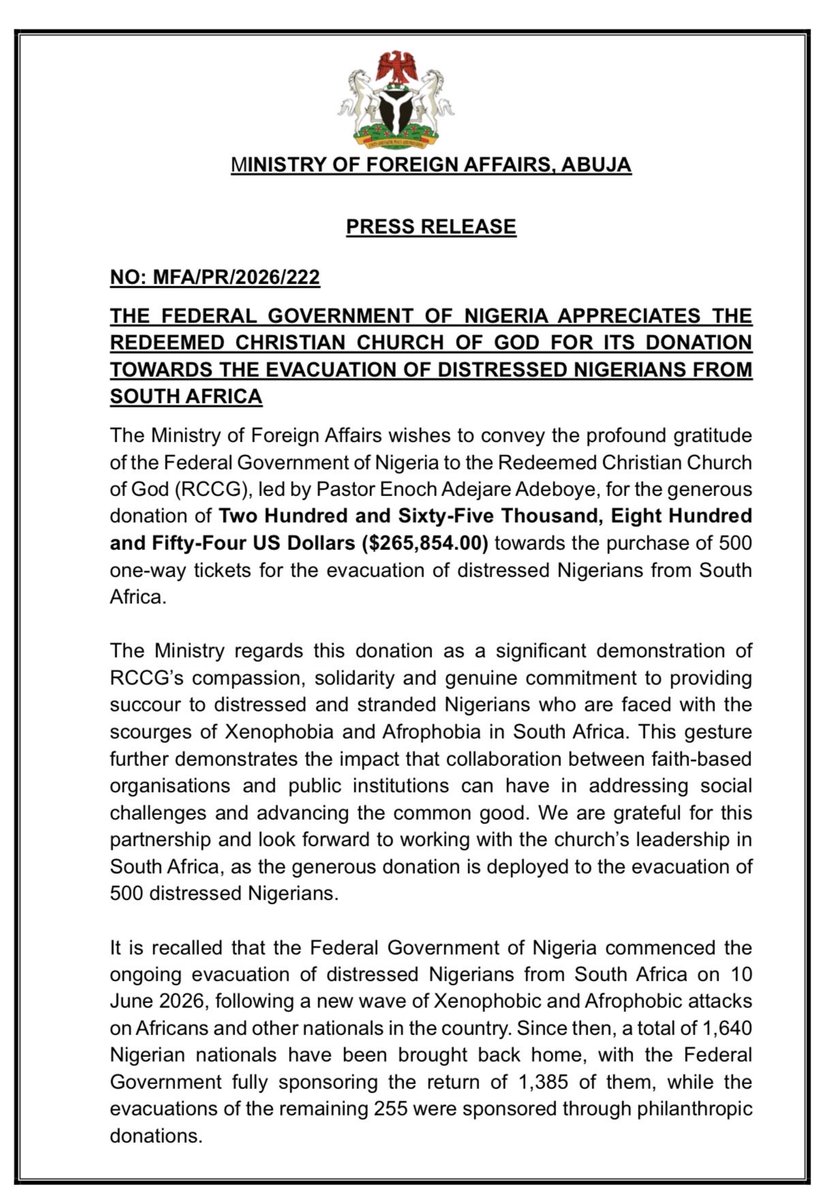 NigeriaMFA's tweet photo. https://t.co/CouLdLiYNc