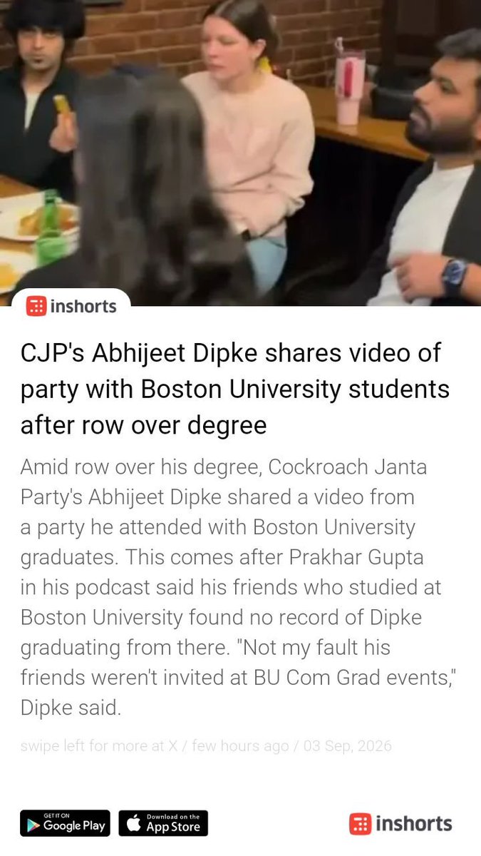 DeepVarma262597's tweet photo. Save time. Download Inshorts, India's highest rated news app, to read news in 60 words.
https://t.co/C9n3ELNTWJ
@abhijeet_dipke  chutia...chor ki daari mai tinka https://t.co/8EyJ8lxRx4
